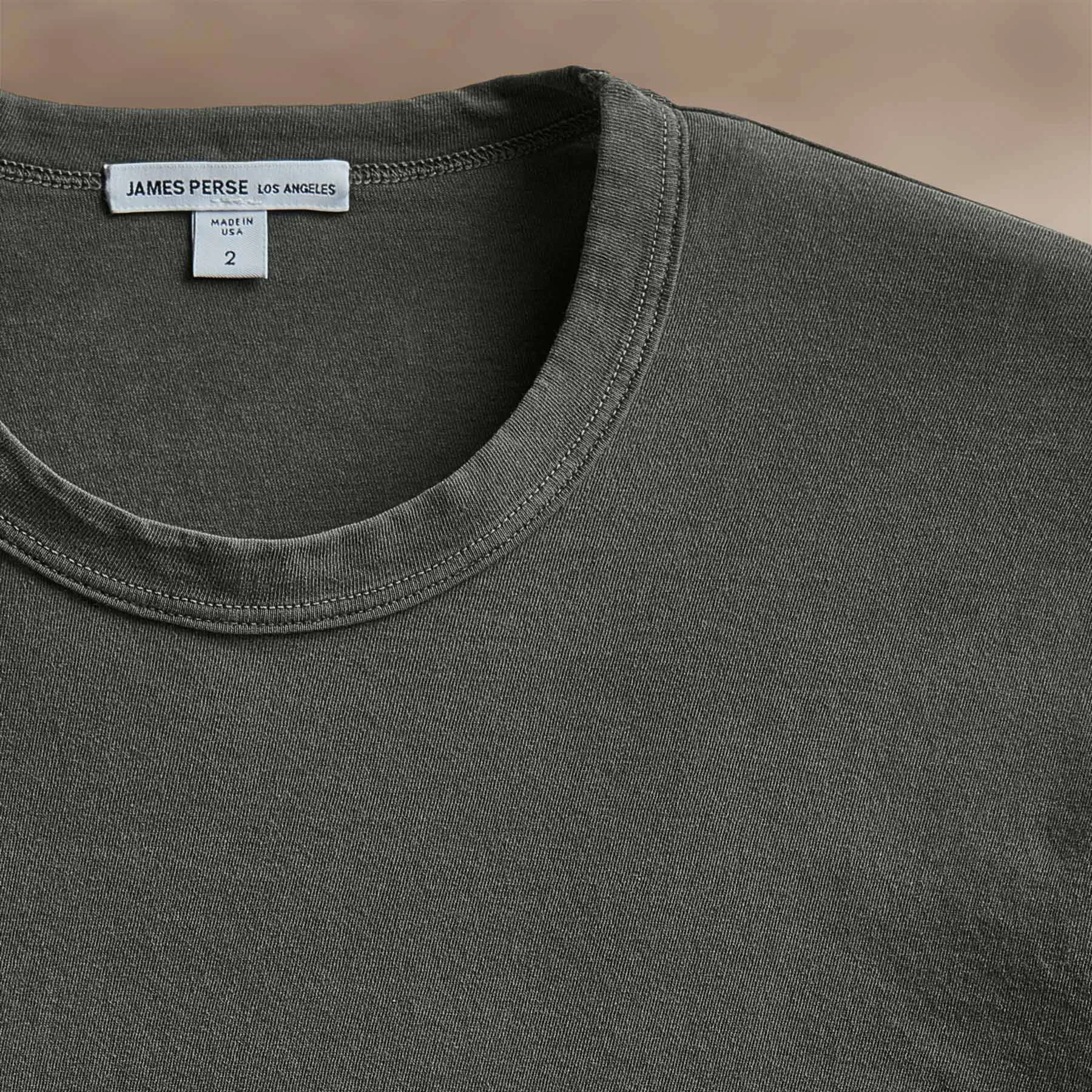Long Sleeve Crew Neck - Granite Pigment sold by James Perse product image thumbnail 2