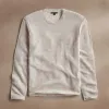 Soft Featherweight Cashmere Crew - Light Beige sold by James Perse