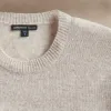 Soft Featherweight Cashmere Crew - Light Beige sold by James Perse