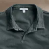 Sueded Jersey Polo - Asphalt Pigment sold by James Perse