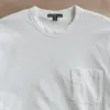 Cotton Linen Pocket Tee - White sold by James Perse