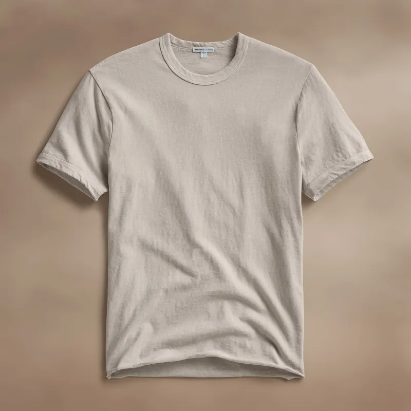 Slub Jersey Short Sleeve Crew - Salt Pigment sold by James Perse