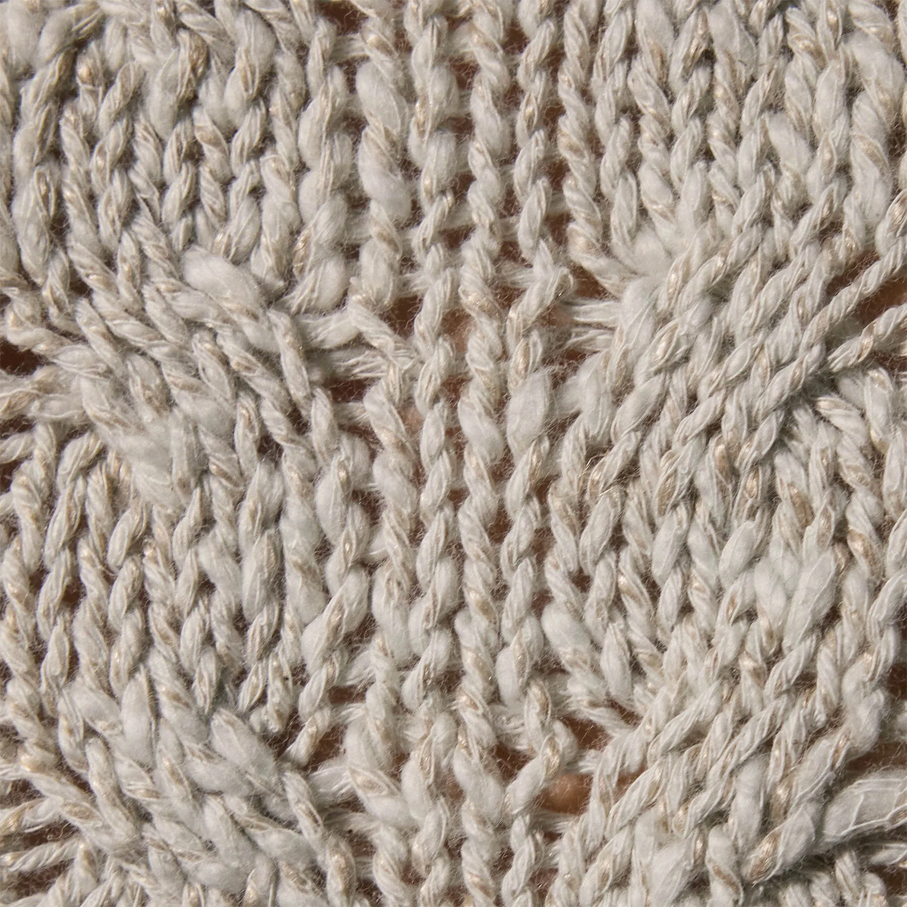 Cotton Linen Chunky Cable Knit Sweater - Foam sold by James Perse product image thumbnail 5