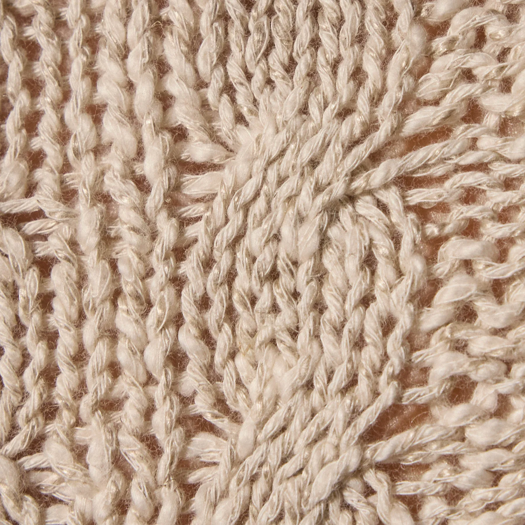 Cotton Linen Chunky Cable Knit Sweater - Natural sold by James Perse product image thumbnail 5