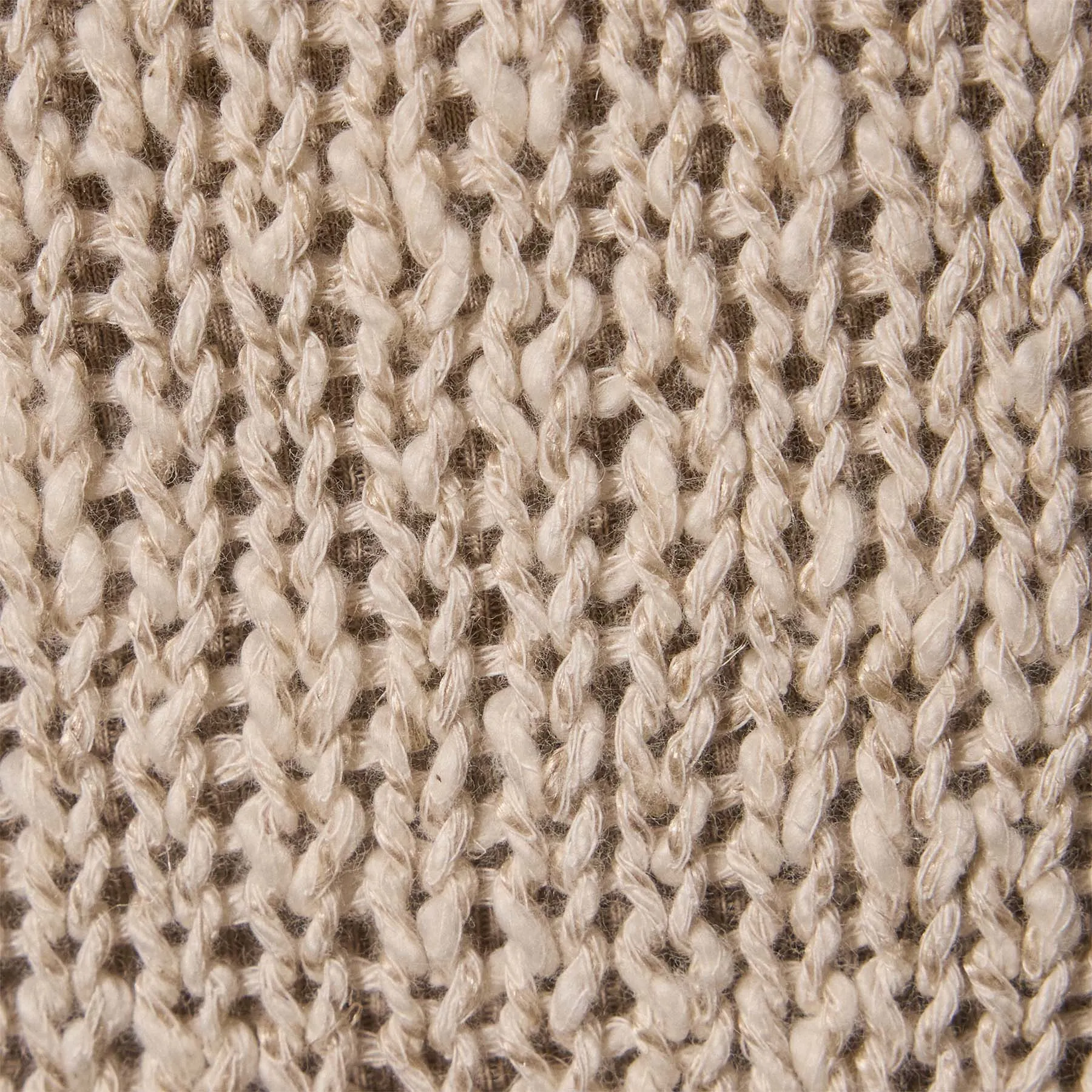 Cotton Linen Open Knit Pullover - Natural sold by James Perse product image thumbnail 5