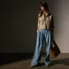 Cargo Pocket Cropped Shirt - Overcast Pigment sold by James Perse