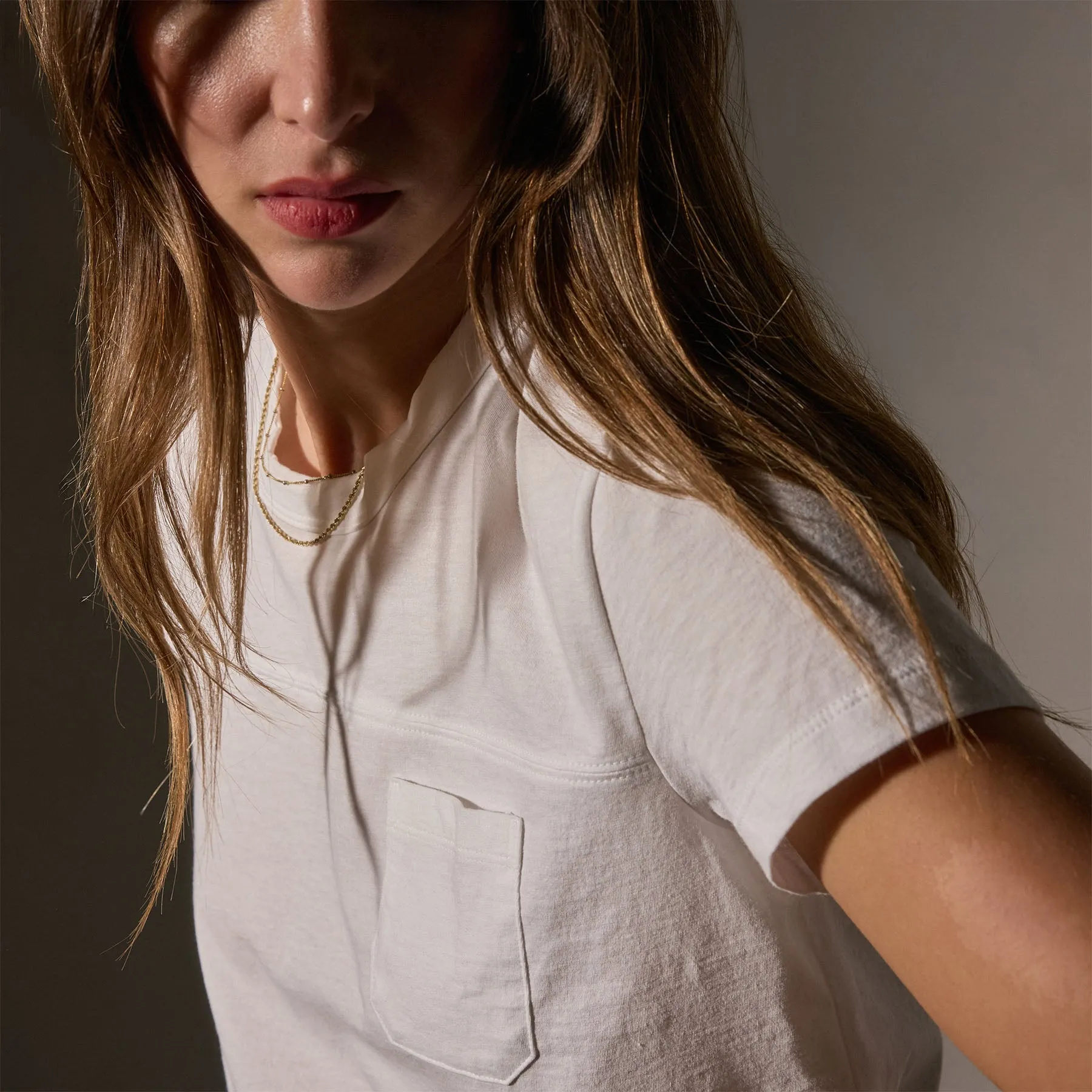 Cotton Linen Retro Pocket Tee - White sold by James Perse product image thumbnail 2