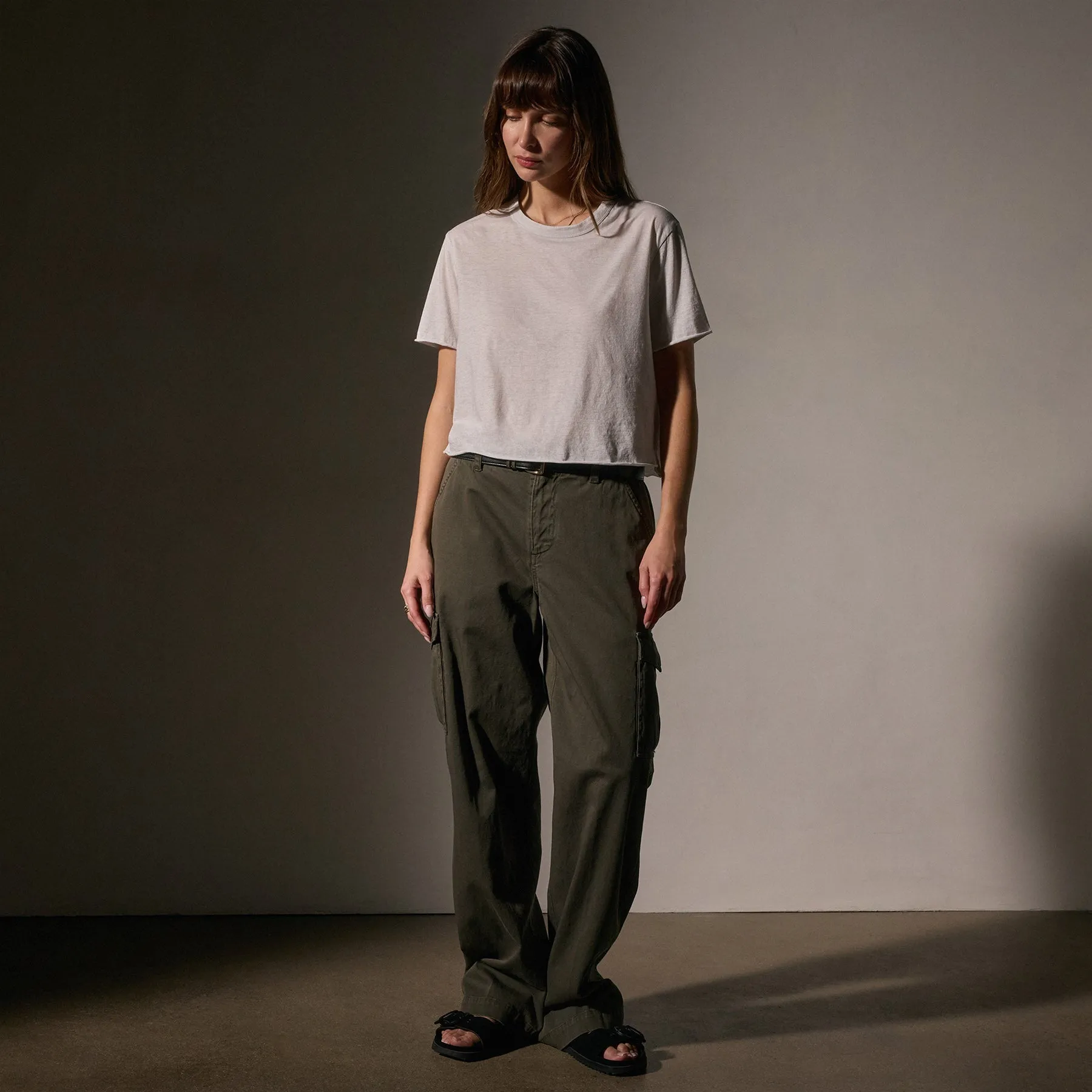 Cotton Linen Silk Tee - Light Mist sold by James Perse product image thumbnail 3