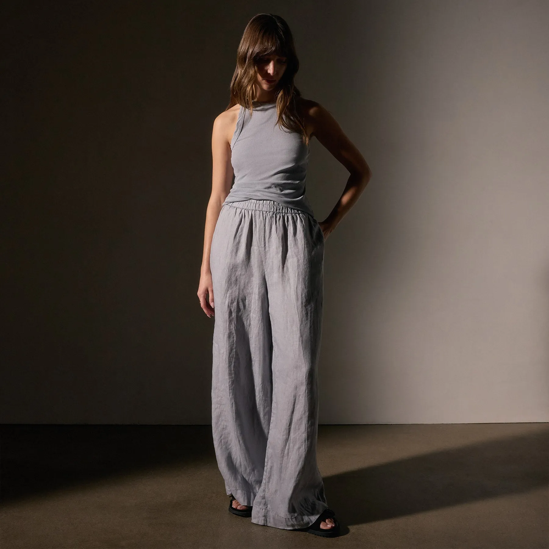 Sunset Tank - Grey Sky Pigment sold by James Perse product image thumbnail 3