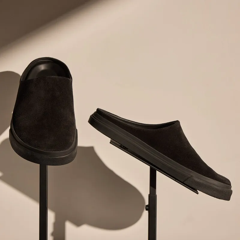 Men's Suede Clog - Black sold by James Perse