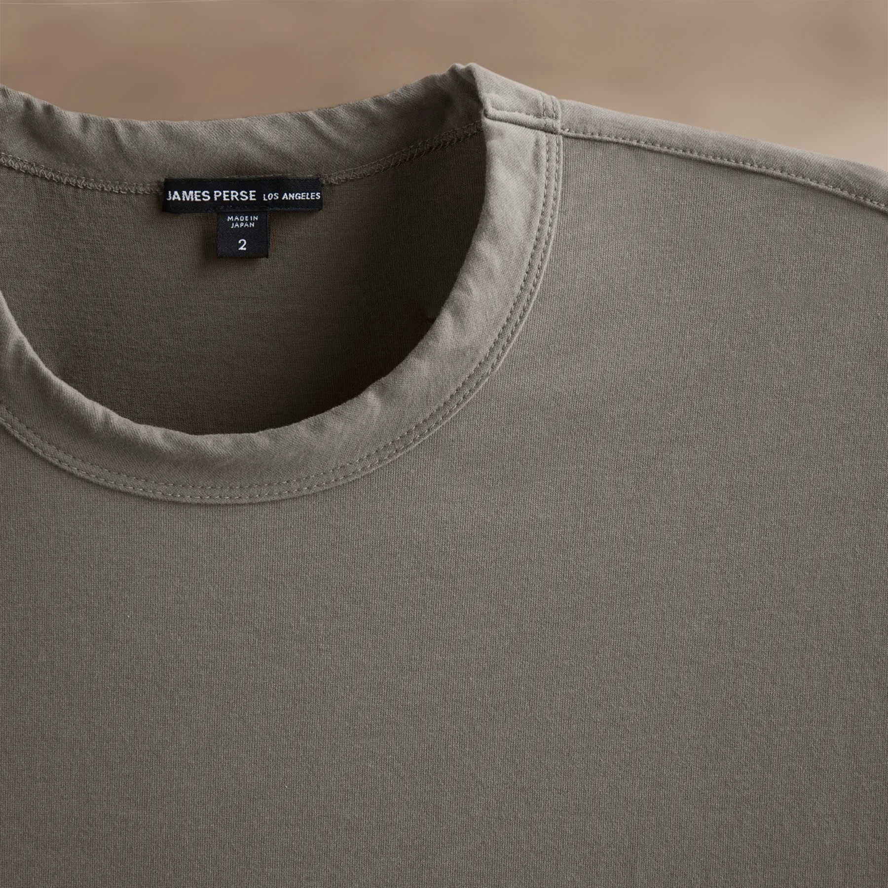 Heavy Luxe Jersey Oversized Crew - Granite sold by James Perse product image thumbnail 3