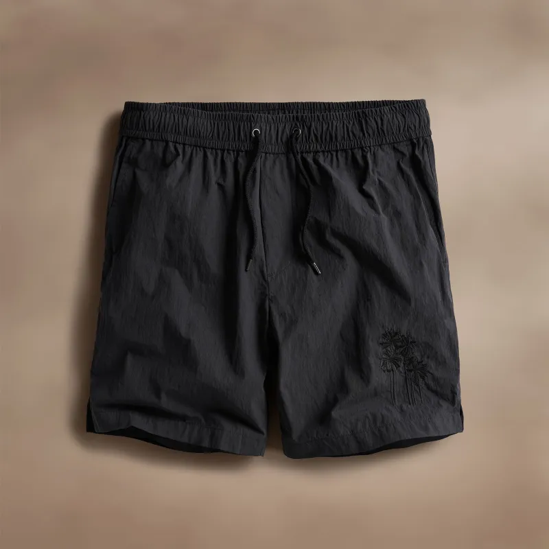 Palm Embriodered Boardshort - Black sold by James Perse