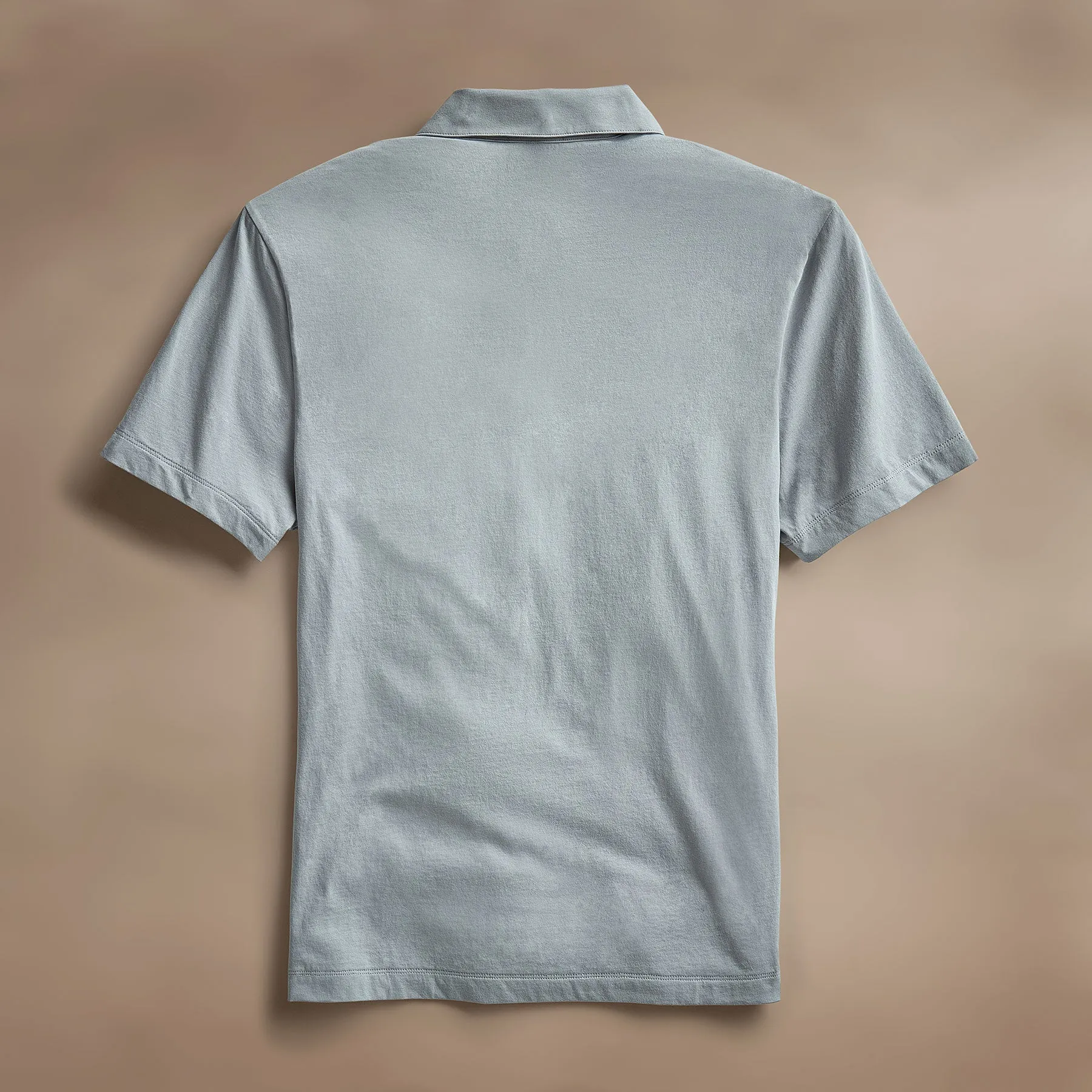 Cotton Linen Pocket Polo - Grey Sky sold by James Perse product image thumbnail 4