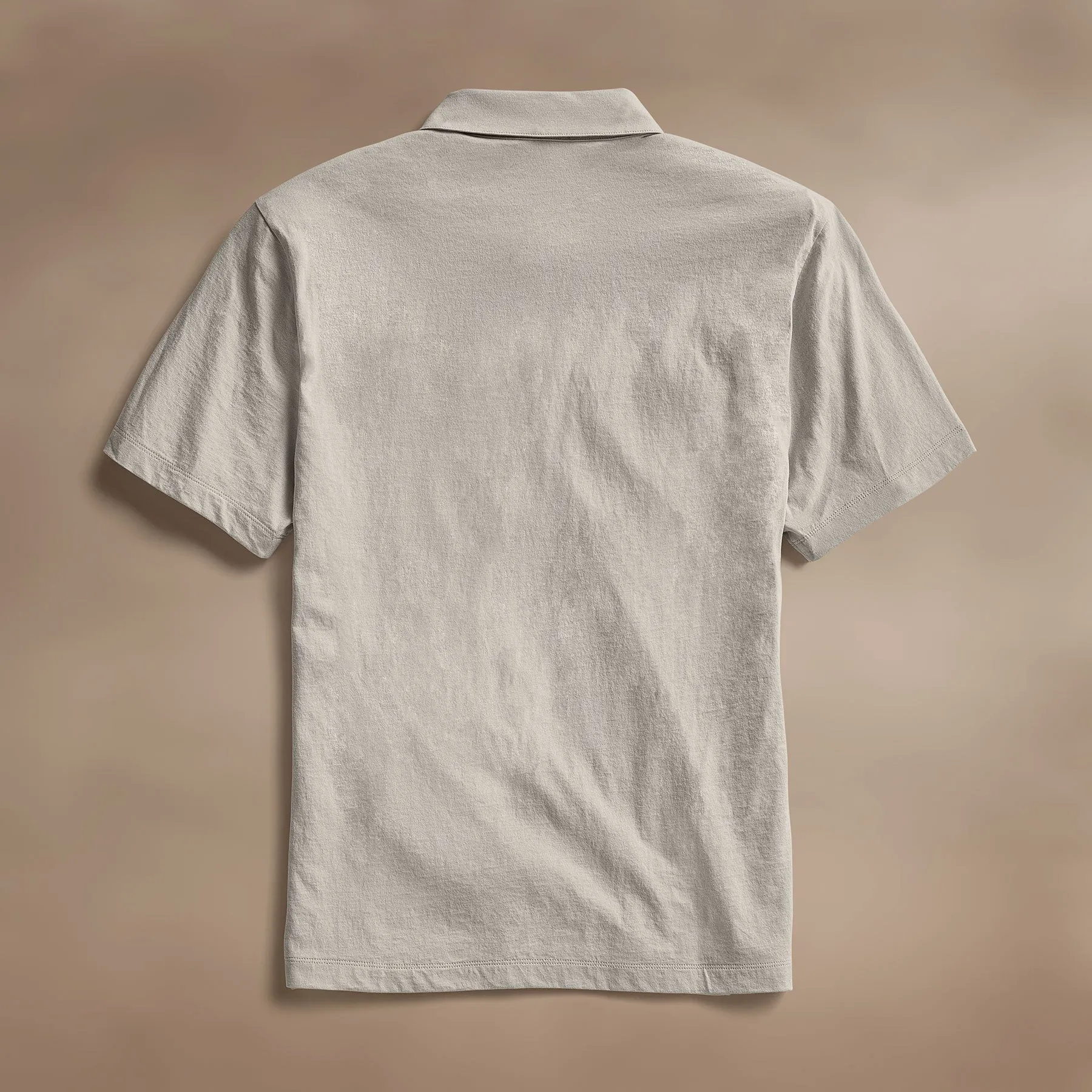 Cotton Linen Pocket Polo - Salt sold by James Perse product image thumbnail 4