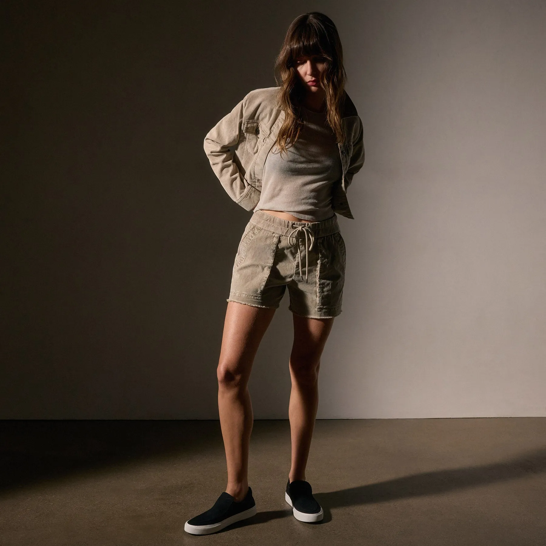 Corduroy Utility Short - Overcast Pigment sold by James Perse