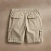 Woven Cotton Terry Cargo Short - Overcast Pigment sold by James Perse