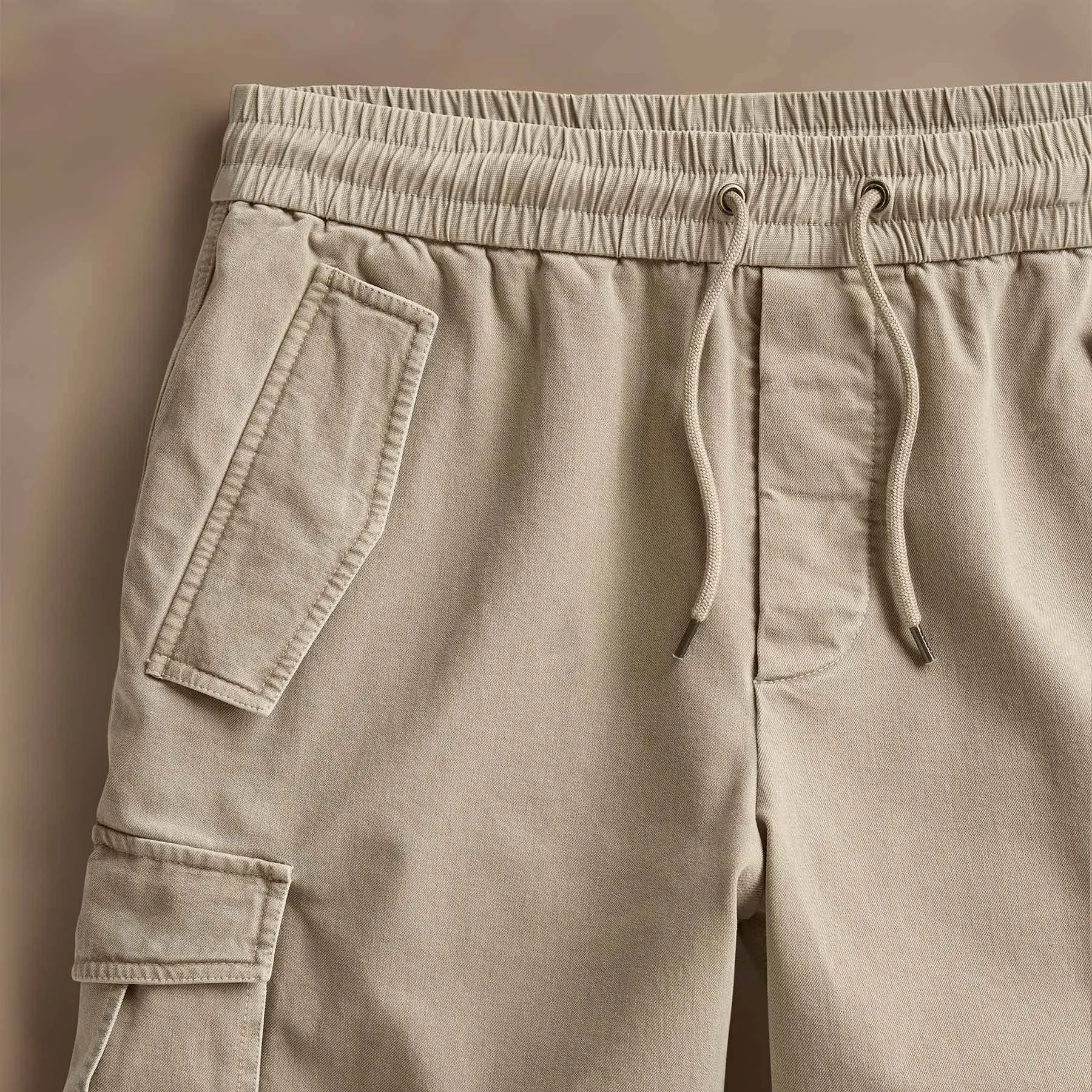 Woven Cotton Terry Cargo Short - Overcast Pigment sold by James Perse product image thumbnail 3