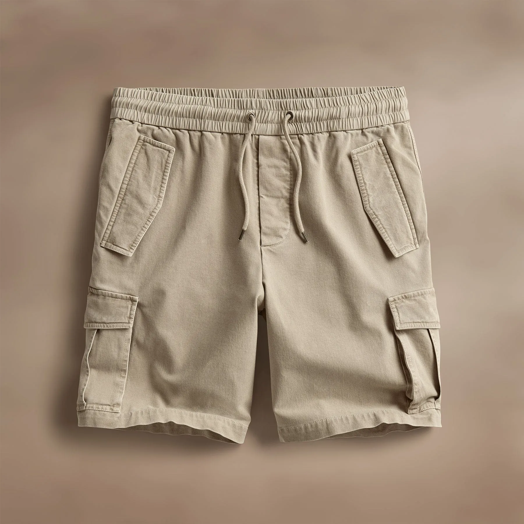 Woven Cotton Terry Cargo Short - Overcast Pigment sold by James Perse
