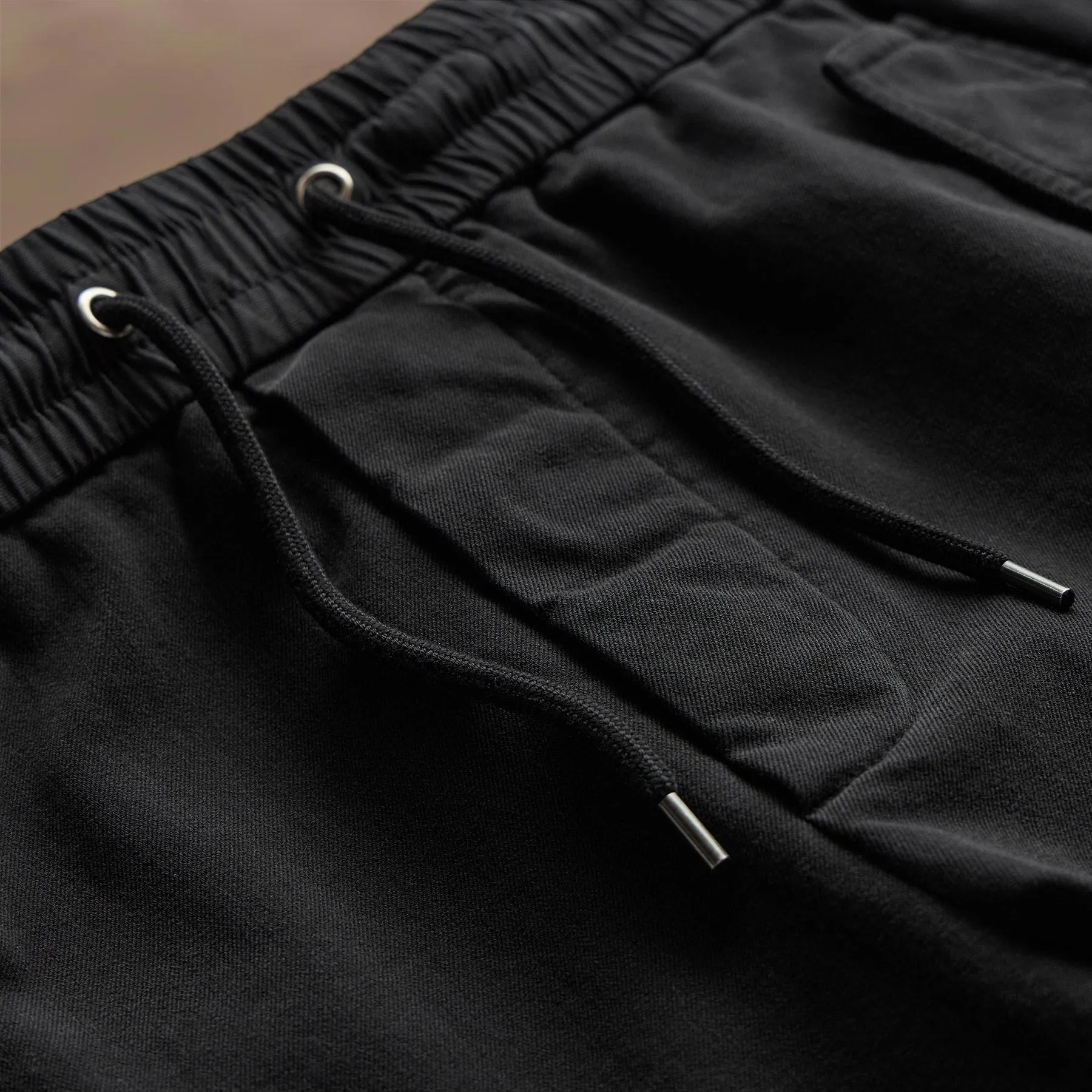 Woven Cotton Terry Cargo Short - Black sold by James Perse product image thumbnail 3