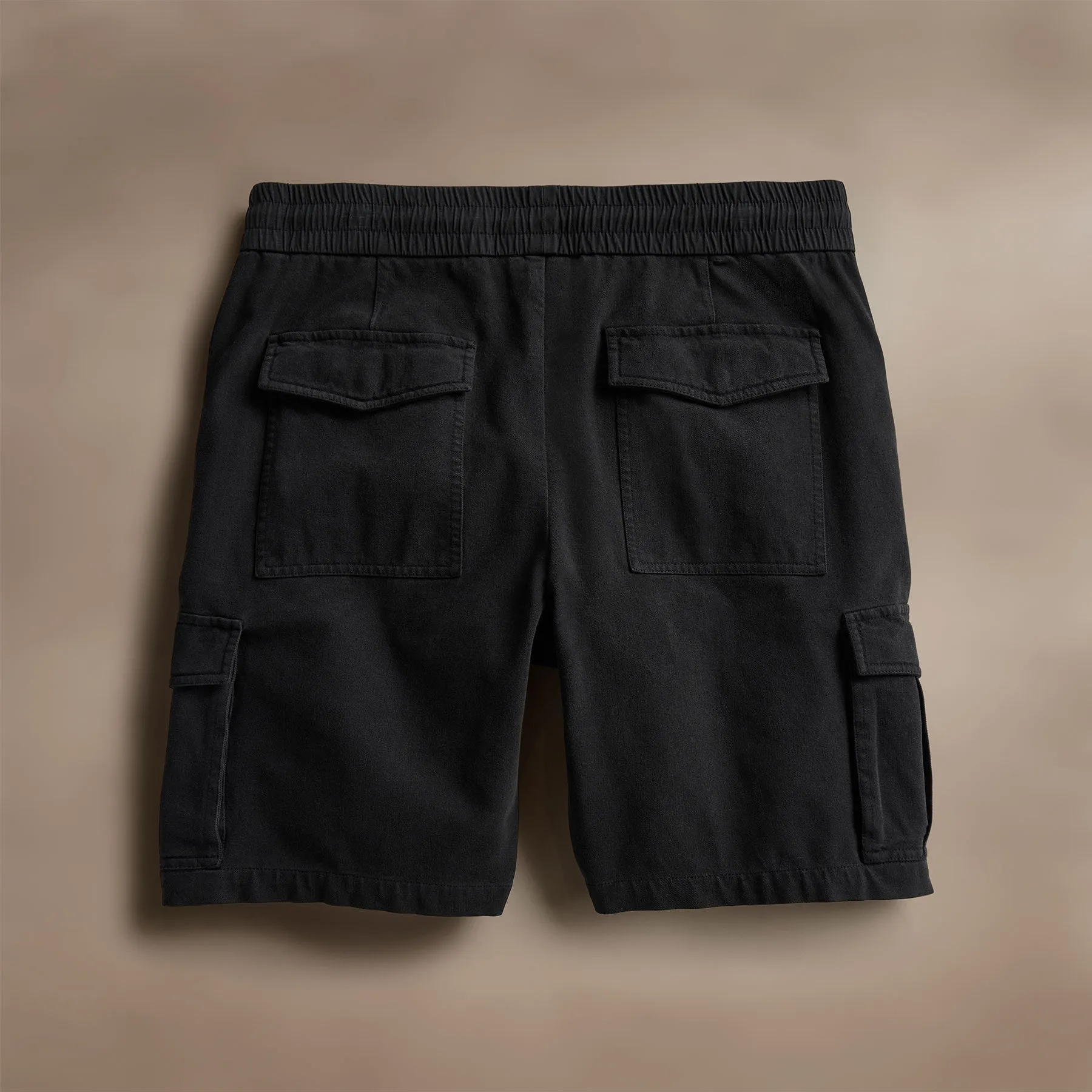 Woven Cotton Terry Cargo Short - Black sold by James Perse product image thumbnail 5
