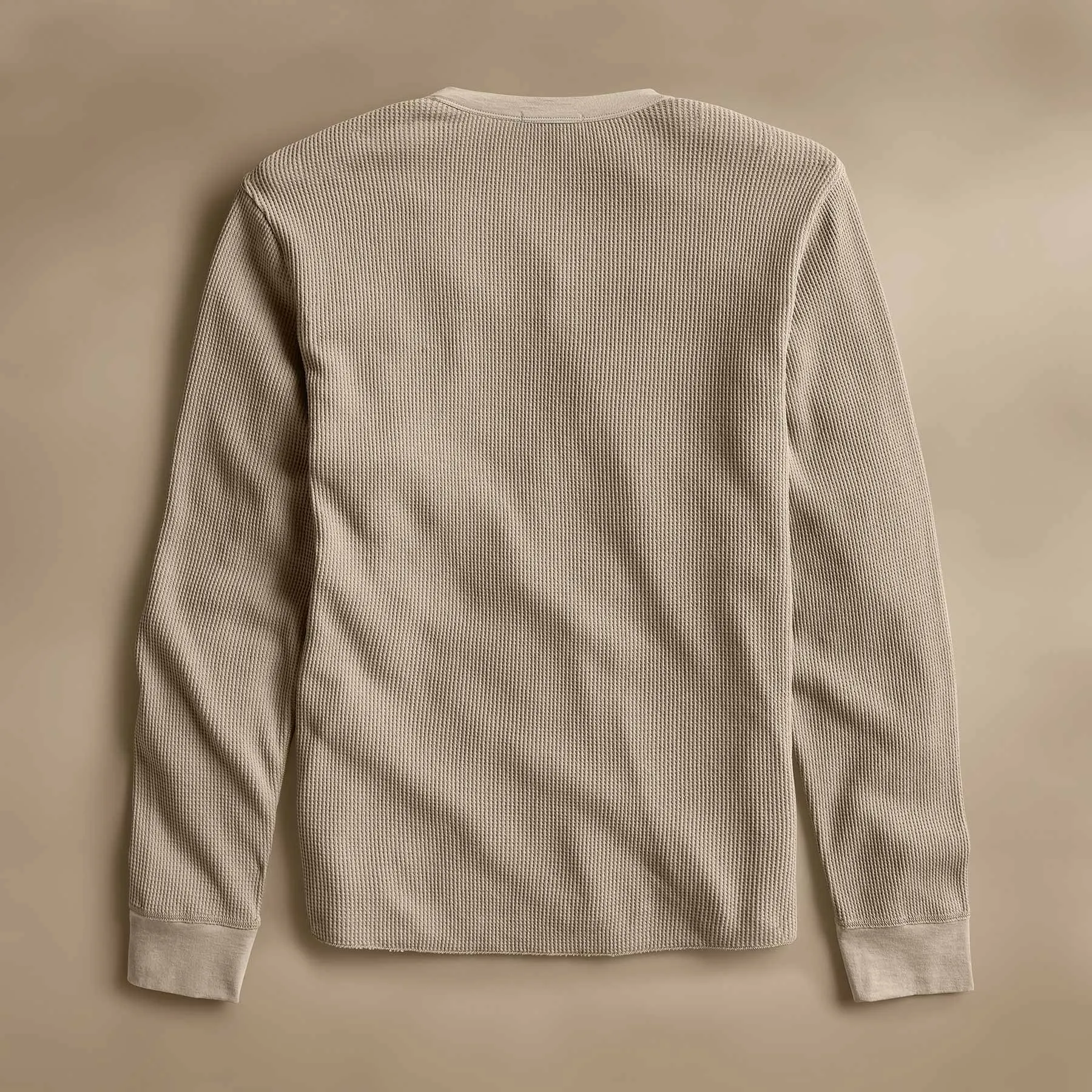 Cotton Linen Waffle Henley - Overcast sold by James Perse product image thumbnail 4