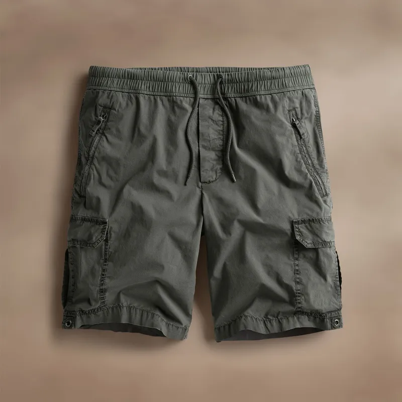 Parachute Poplin Cargo Short - Granite Pigment sold by James Perse