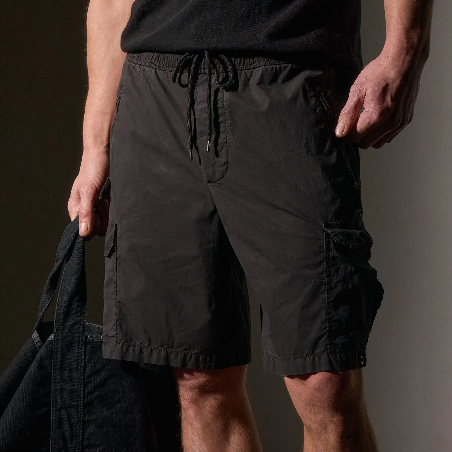 Parachute Poplin Cargo Short - Black sold by James Perse product image thumbnail 2