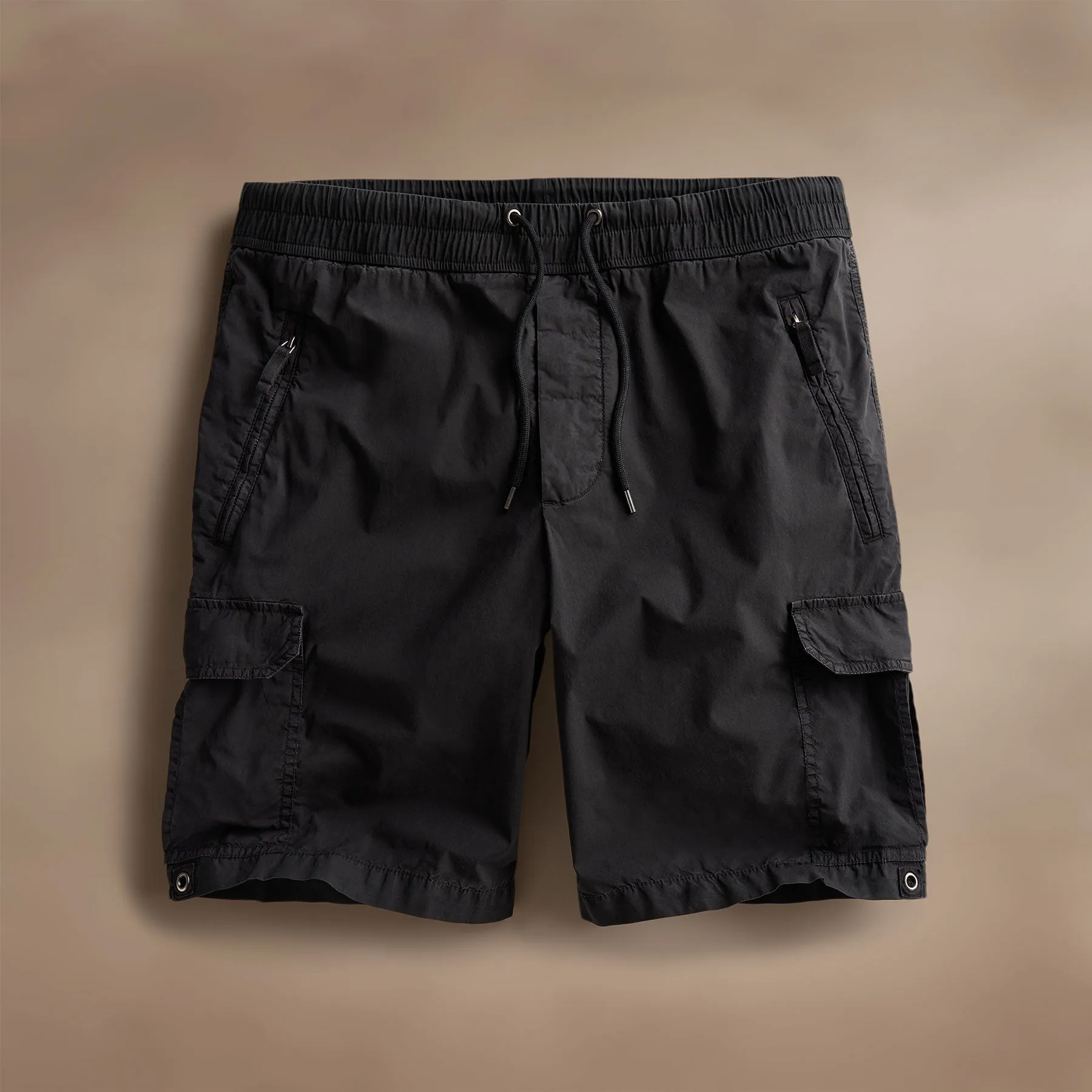 Parachute Poplin Cargo Short - Black sold by James Perse