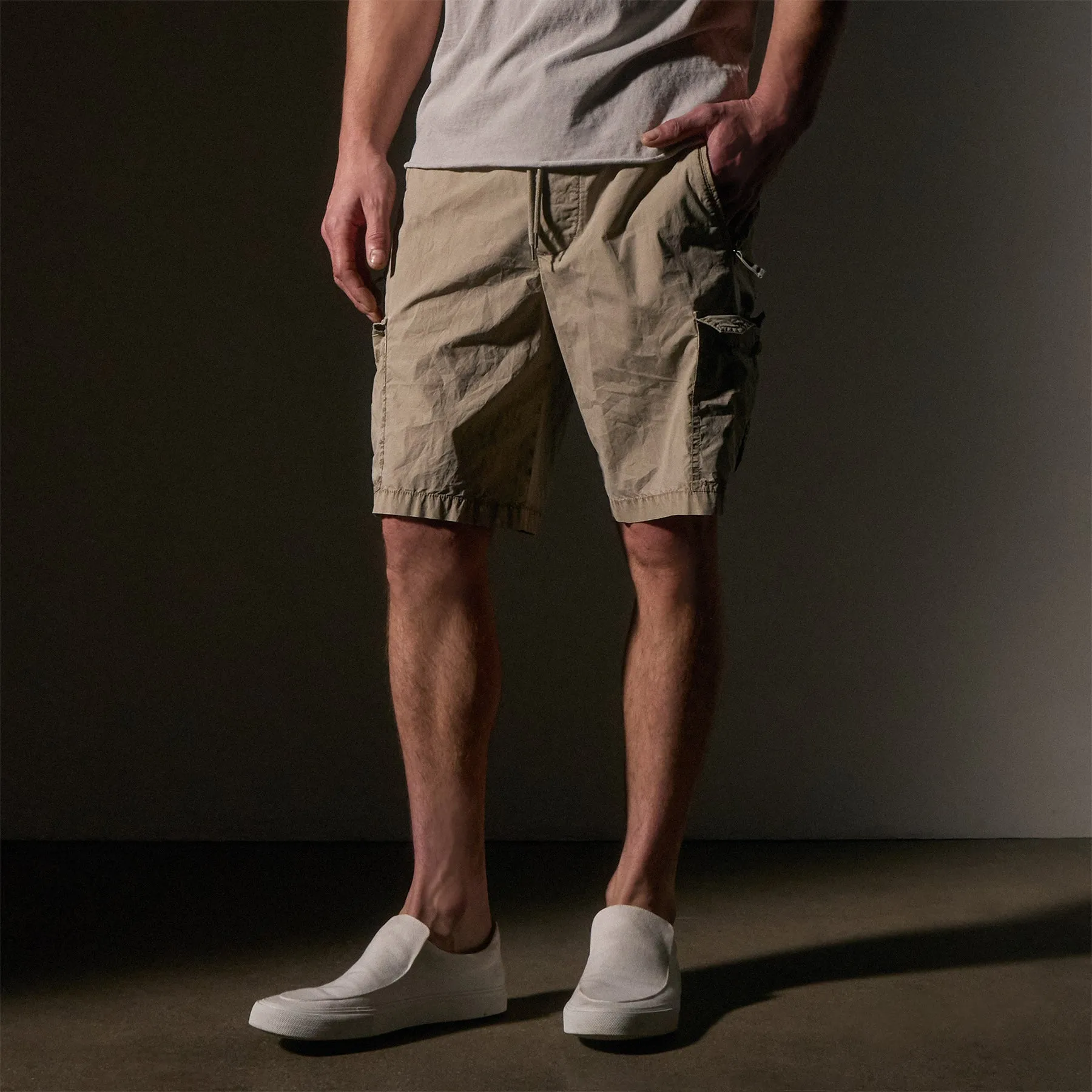Parachute Poplin Cargo Short - Overcast Pigment sold by James Perse product image thumbnail 2