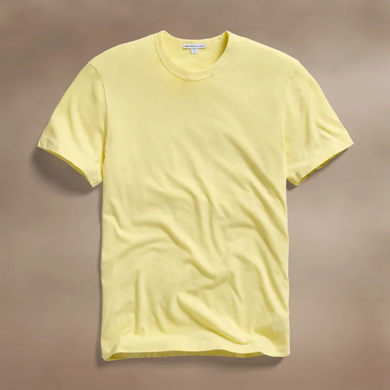 Short Sleeve Crew Neck - Yellow Cake Pigment sold by James Perse