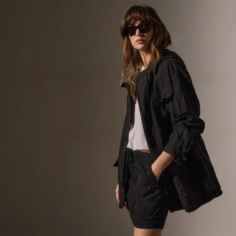 Linen Parka - Black sold by James Perse
