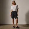 Lightweight Linen Bermuda Short - Black sold by James Perse