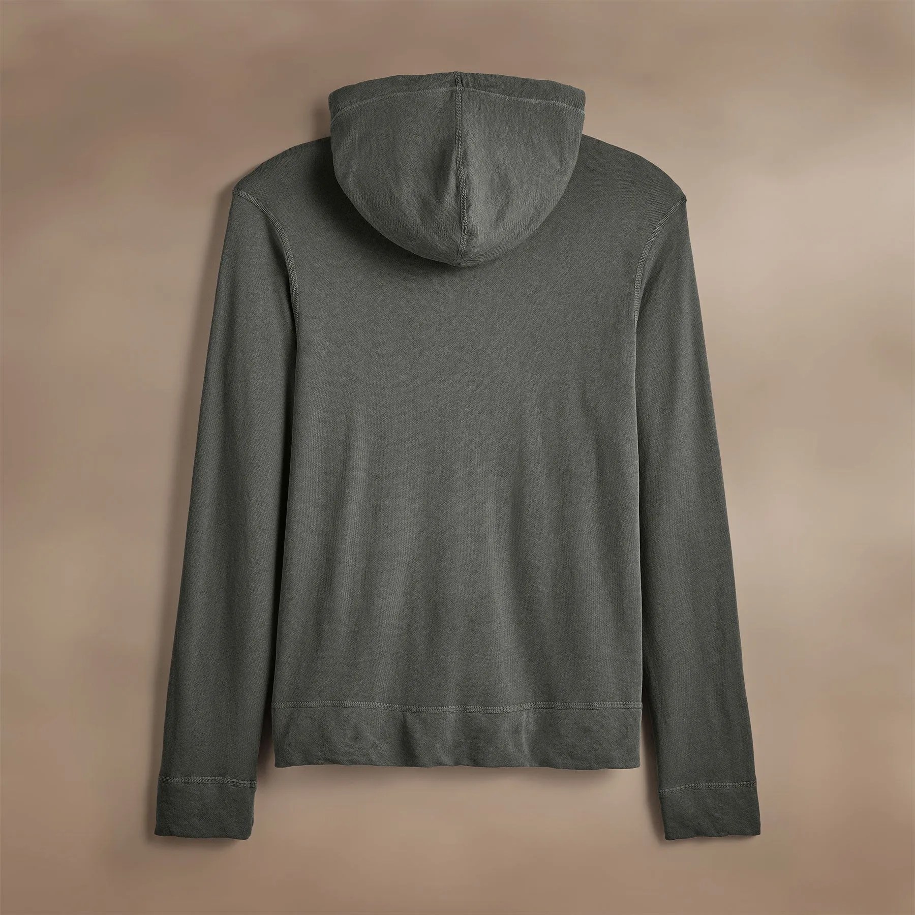 Vintage French Terry Zip Up Hoodie - Granite Pigment sold by James Perse product image thumbnail 3
