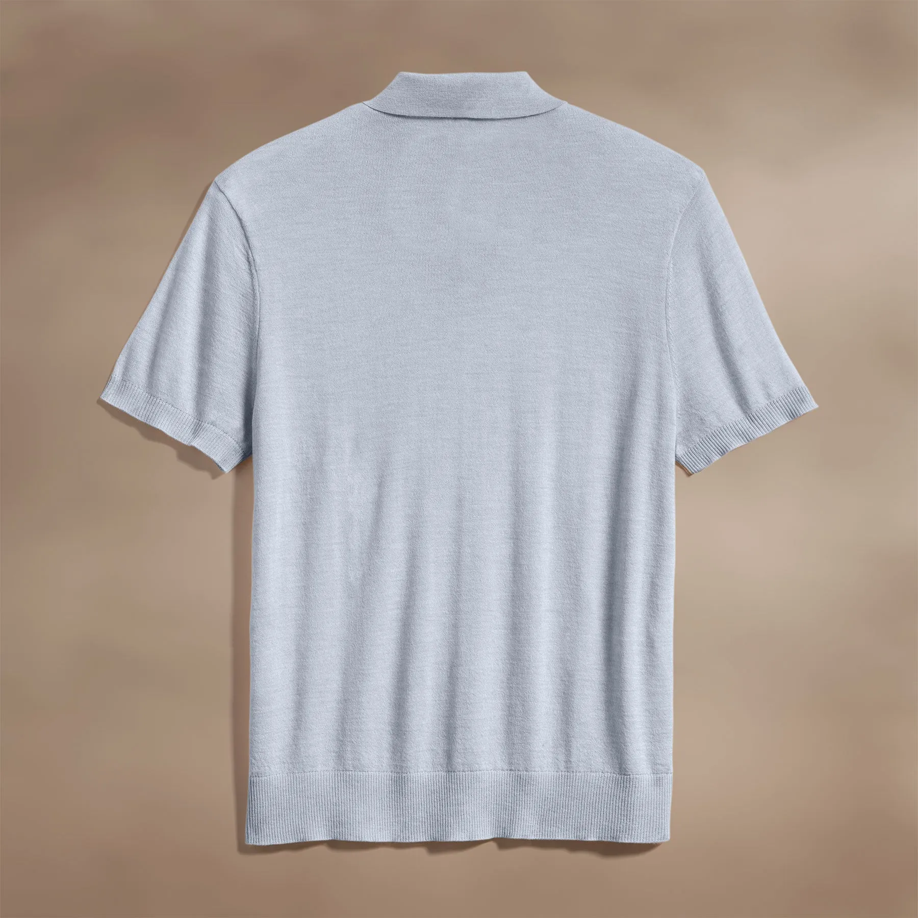 Ultrafine Cashmere Polo - Grey Sky sold by James Perse product image thumbnail 3