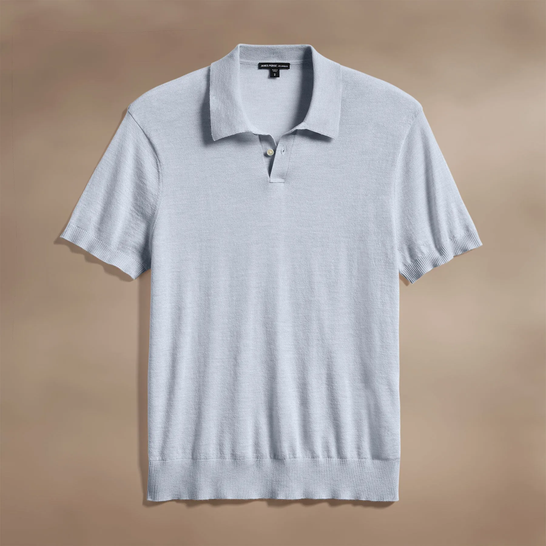 Ultrafine Cashmere Polo - Grey Sky sold by James Perse