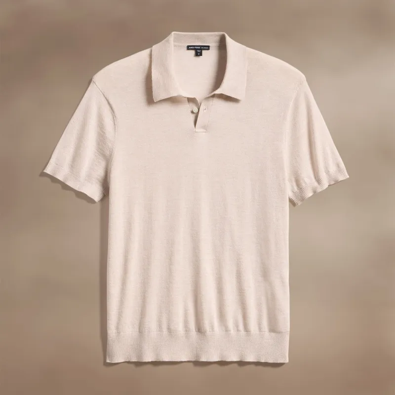 Ultrafine Cashmere Polo - Balsa sold by James Perse