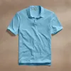 Sueded Jersey Polo - Skipper Pigment sold by James Perse