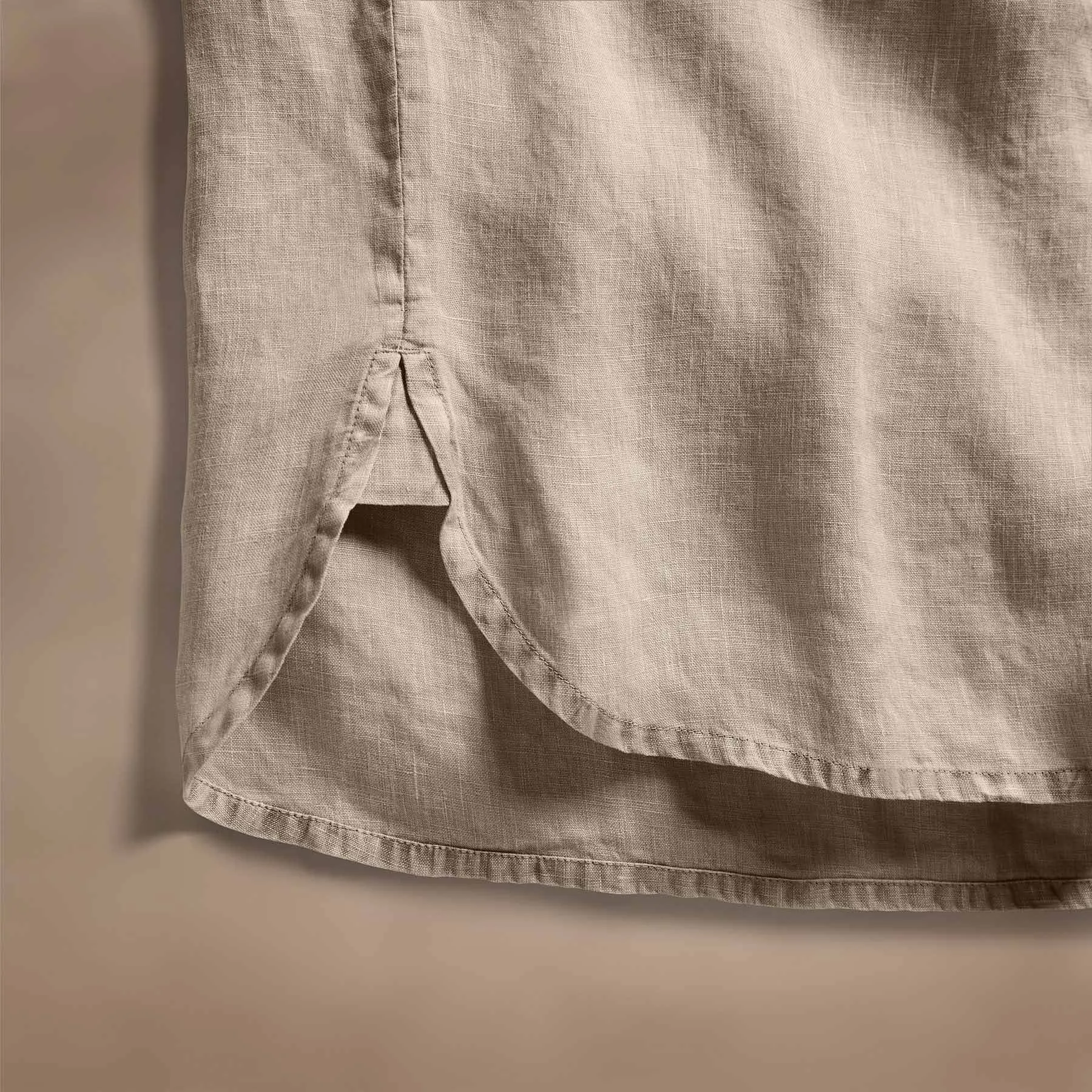 Lightweight Linen Shirt - Overcast Pigment sold by James Perse product image thumbnail 3