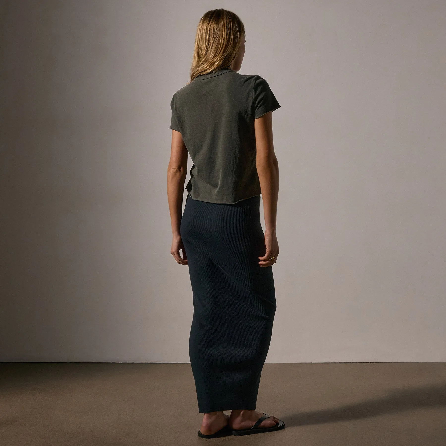 Slub Jersey Shrunken Tee - Granite Pigment sold by James Perse product image thumbnail 4