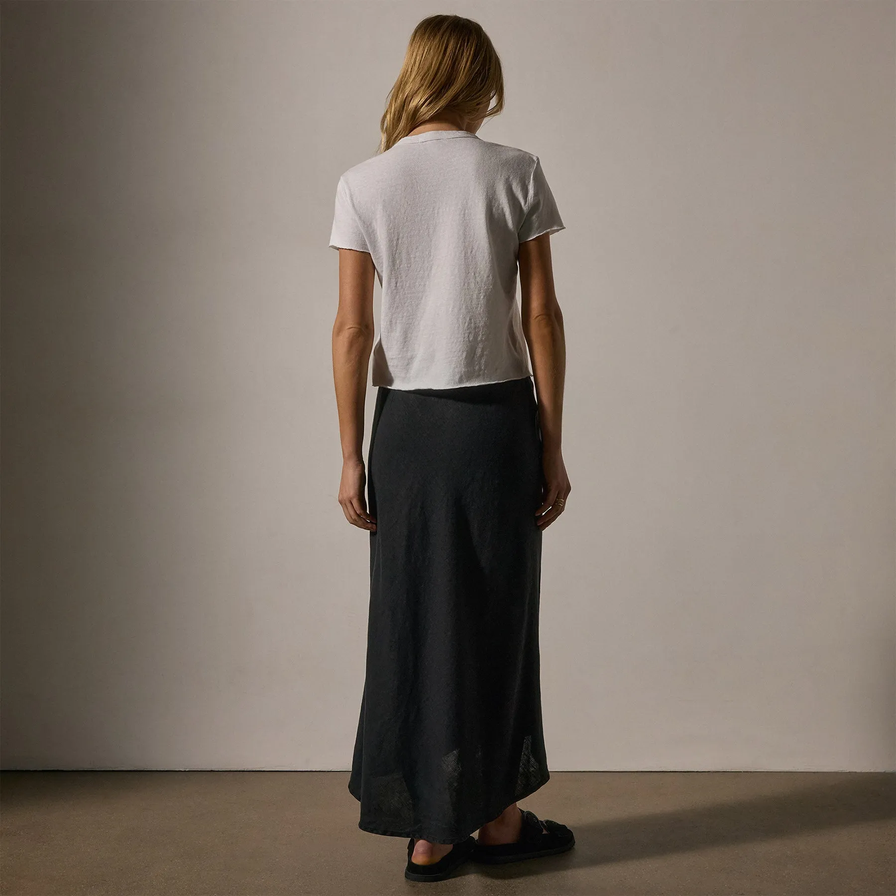 Slub Jersey Shrunken Tee - White sold by James Perse product image thumbnail 4