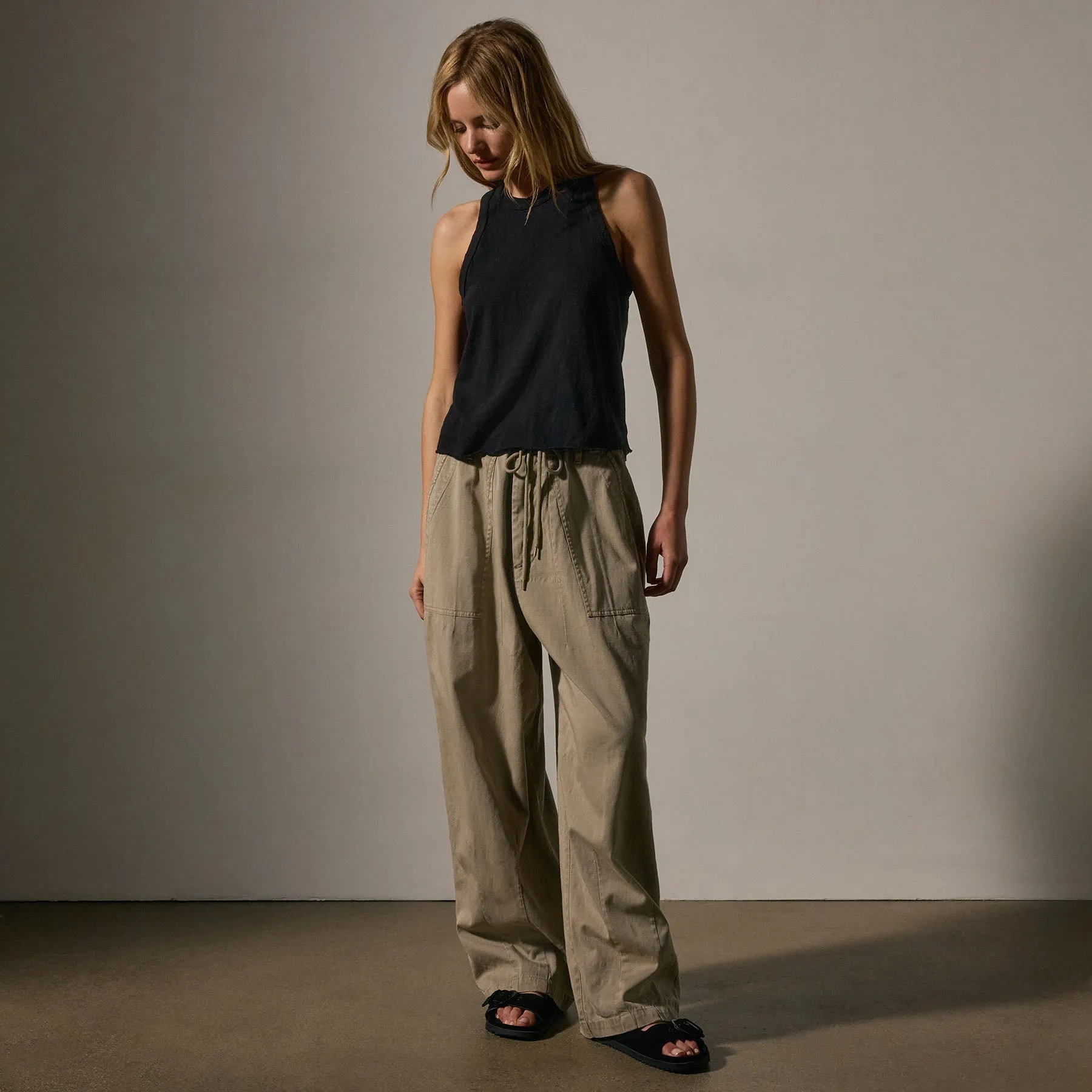 Slub Jersey Muscle Tank - Black sold by James Perse product image thumbnail 3