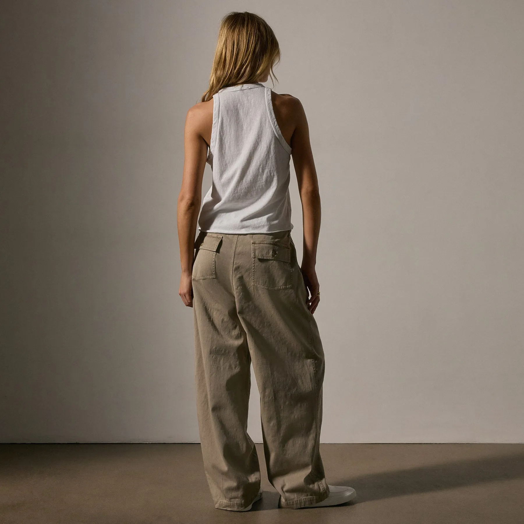 Slub Jersey Muscle Tank - White sold by James Perse product image thumbnail 4