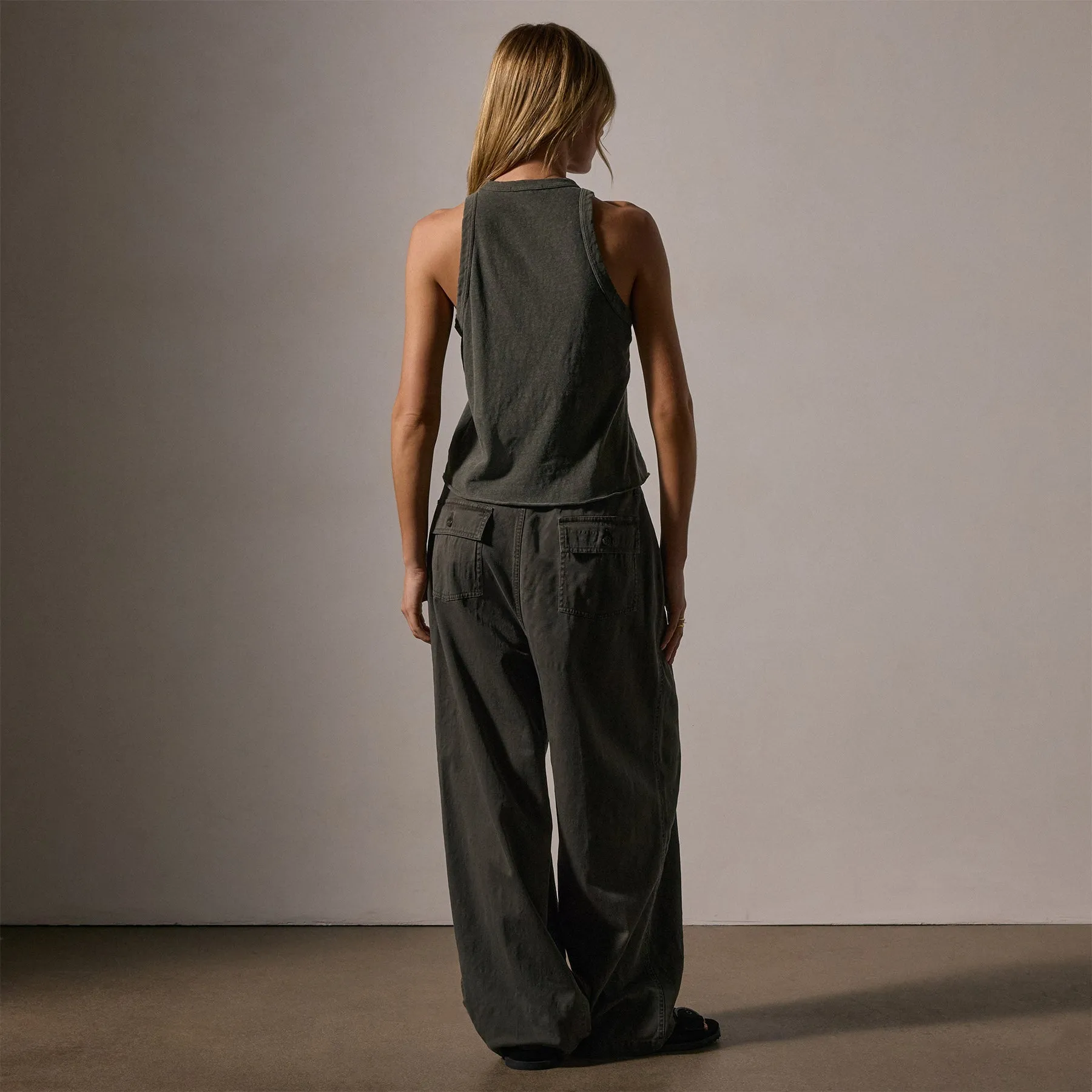 Slub Jersey Muscle Tank - Granite Pigment sold by James Perse product image thumbnail 4
