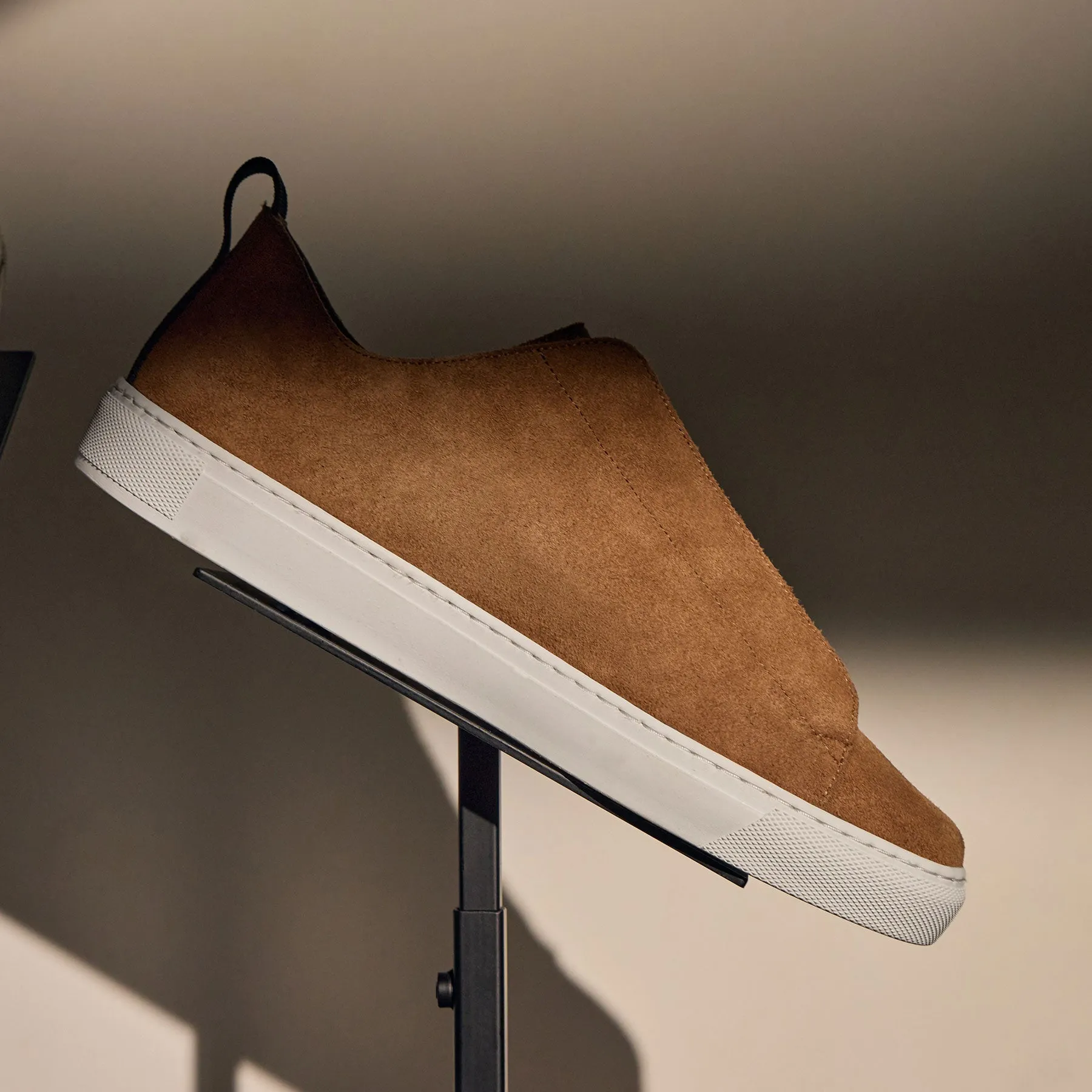 Men's Suede Solstice Sneaker - Chestnut sold by James Perse product image thumbnail 2