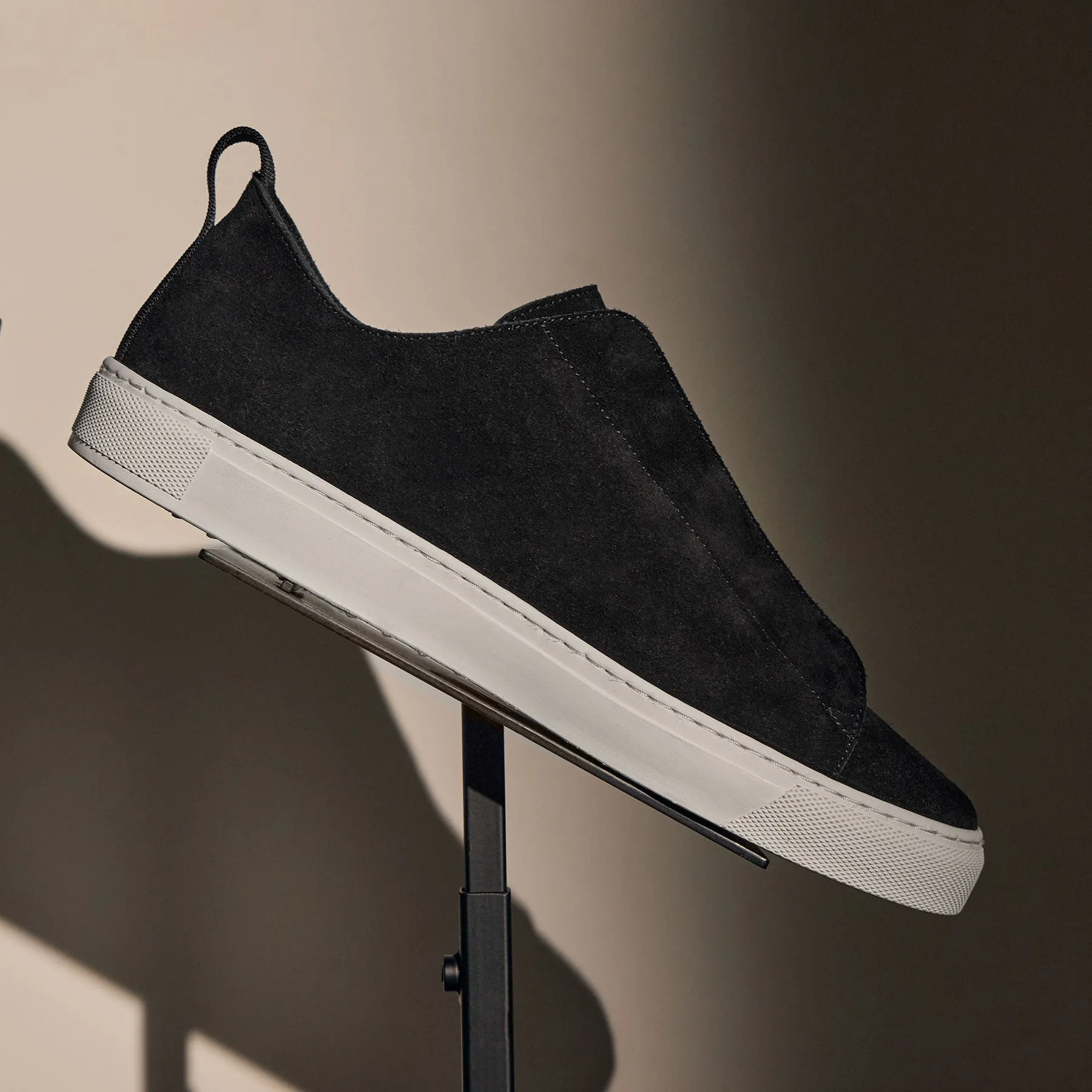 Men's Suede Solstice Sneaker - Black sold by James Perse product image thumbnail 2