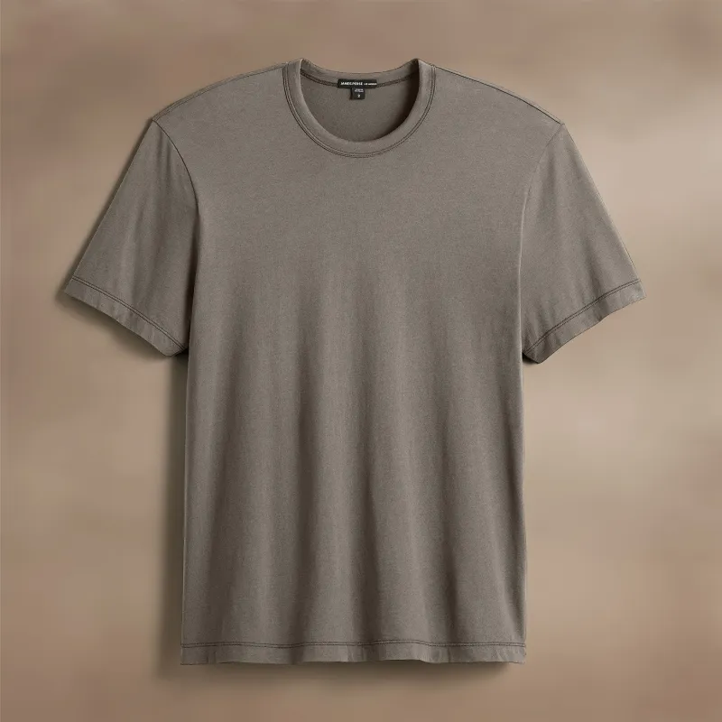 Brushed Lotus Crew - Granite sold by James Perse