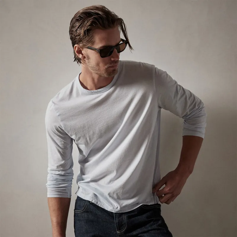 Luxe Lotus Jersey Crew - Memory sold by James Perse