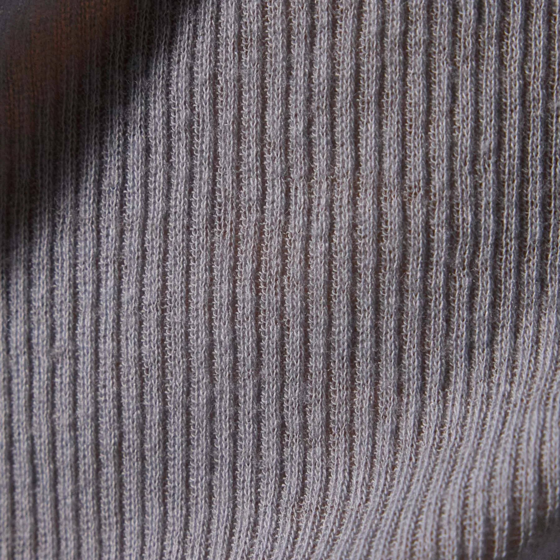 Cotton Cashmere Blend Ribbed Crew - Grey Sky sold by James Perse product image thumbnail 5