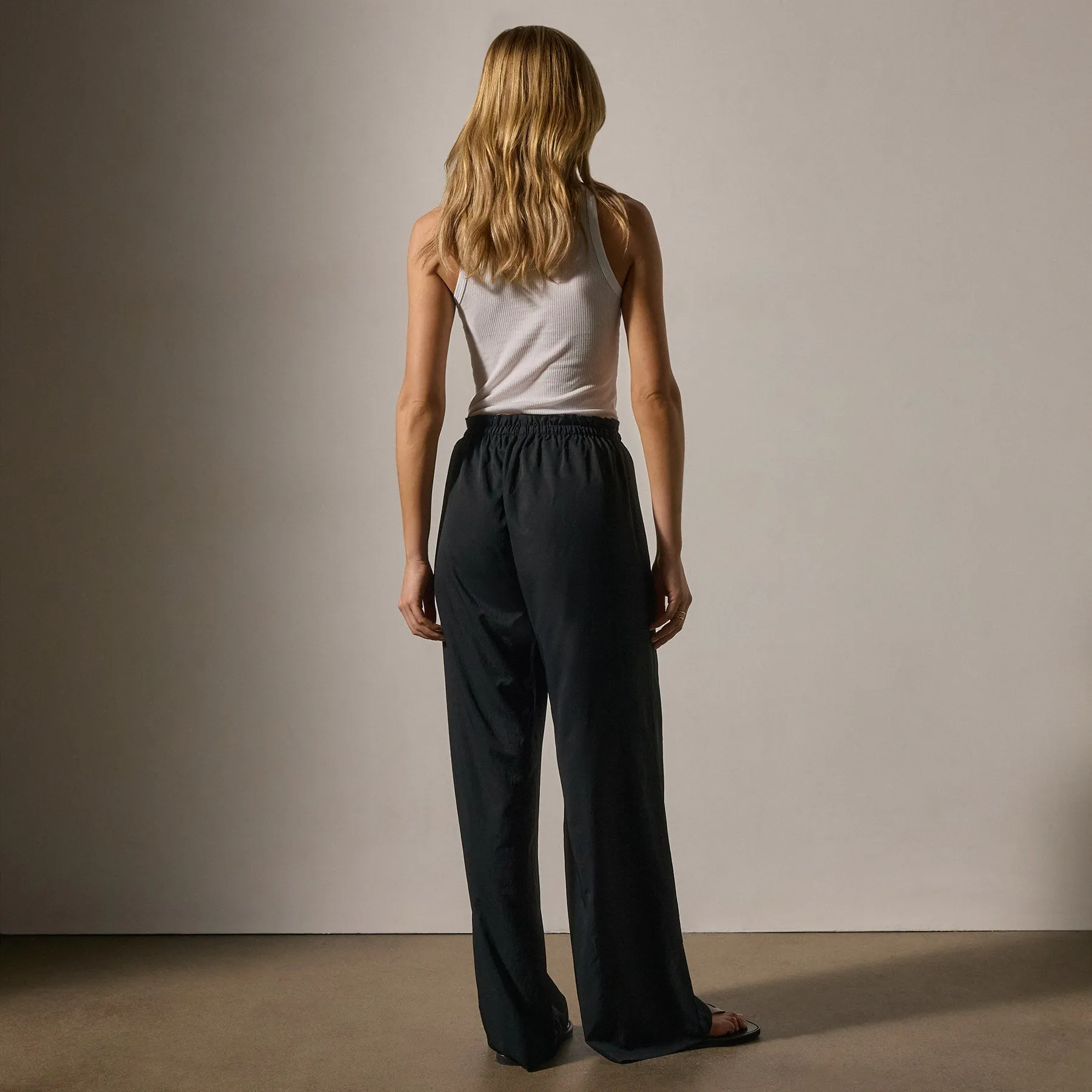 Lightweight Matte Sateen Trouser - Black sold by James Perse product image thumbnail 4