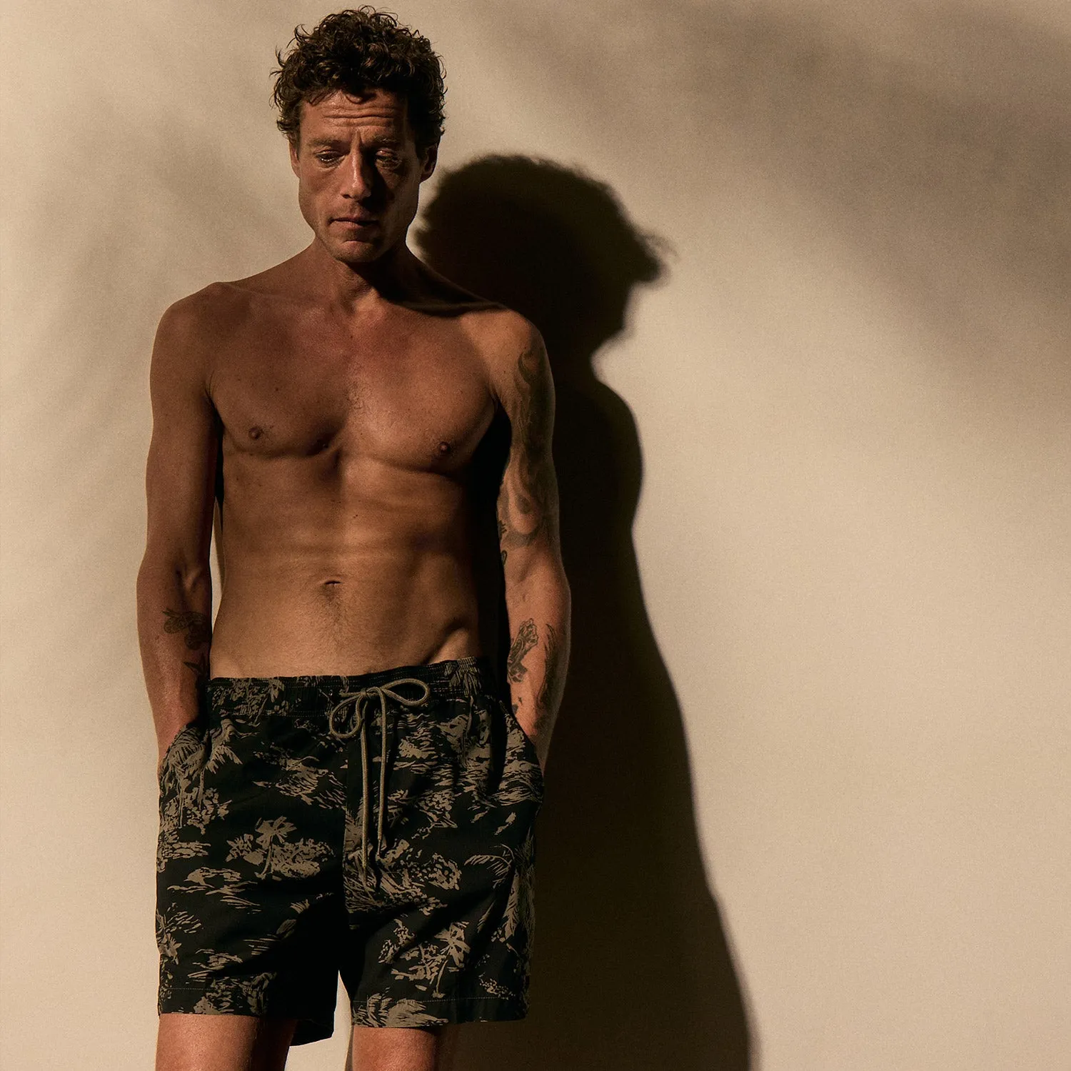 Brandílera Print Short - Black/Army Green Pigment sold by James Perse product image thumbnail 2